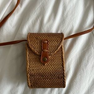 Small wicker purse- Anthropologie